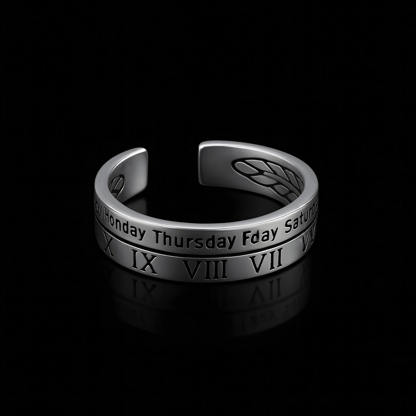 Eternal Time Ring – Roman Numeral Band