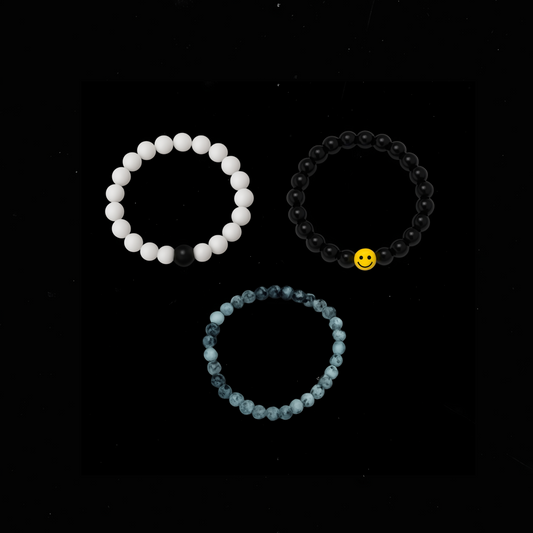"Trio of Vibes" Beaded Bracelet Set