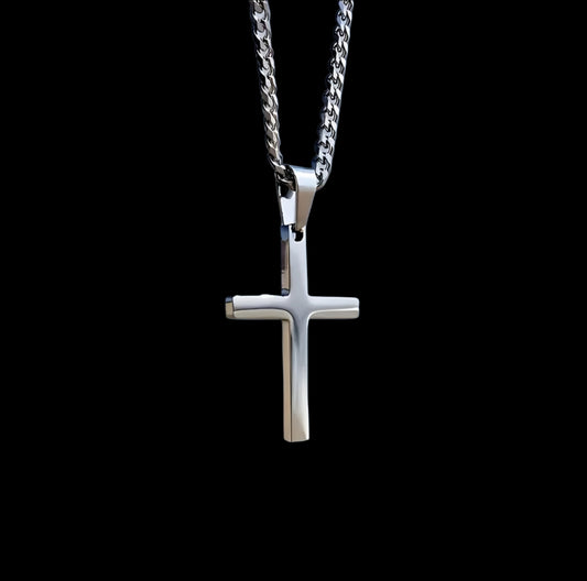 Edge Forged Cross Pendant