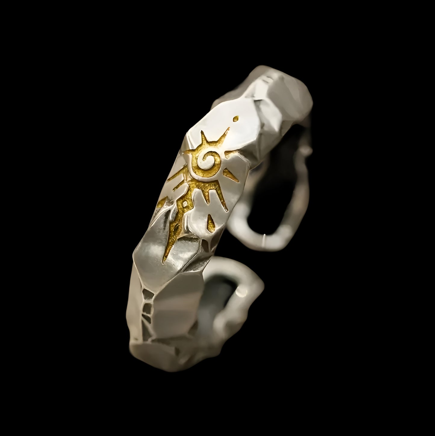 Cracked Sun Ring (Adjustable)